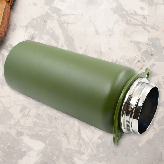 1500ml Stainless Steel Water Bottle – Vacuum Insulated Thermos with Straw, Strap & Handle for Sports, Gym & Travel (Leakproof)