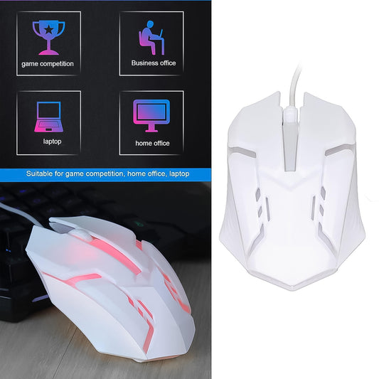 USB Wired Gaming Mouse – Ergonomic Design, Colorful Lighting, 1200 DPI | High-Performance Optical Mouse