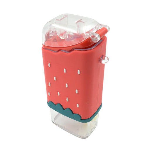 Ice Cream Shaped Water Bottle for Kids – Cute Popsicle Design, BPA Free, Leakproof, with Adjustable Shoulder Strap (300 ML)
