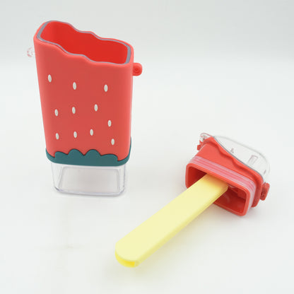 Ice Cream Shaped Water Bottle for Kids – Cute Popsicle Design, BPA Free, Leakproof, with Adjustable Shoulder Strap (300 ML)