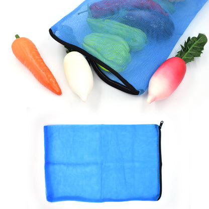 Food Covers Fridge Storage Bag – Zipper Closure, Nylon Mesh for Fruits & Vegetables