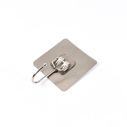 Heavy Duty Self-Adhesive Wall Hooks – Stainless Steel, 10KG Capacity | Multipurpose Home Storage