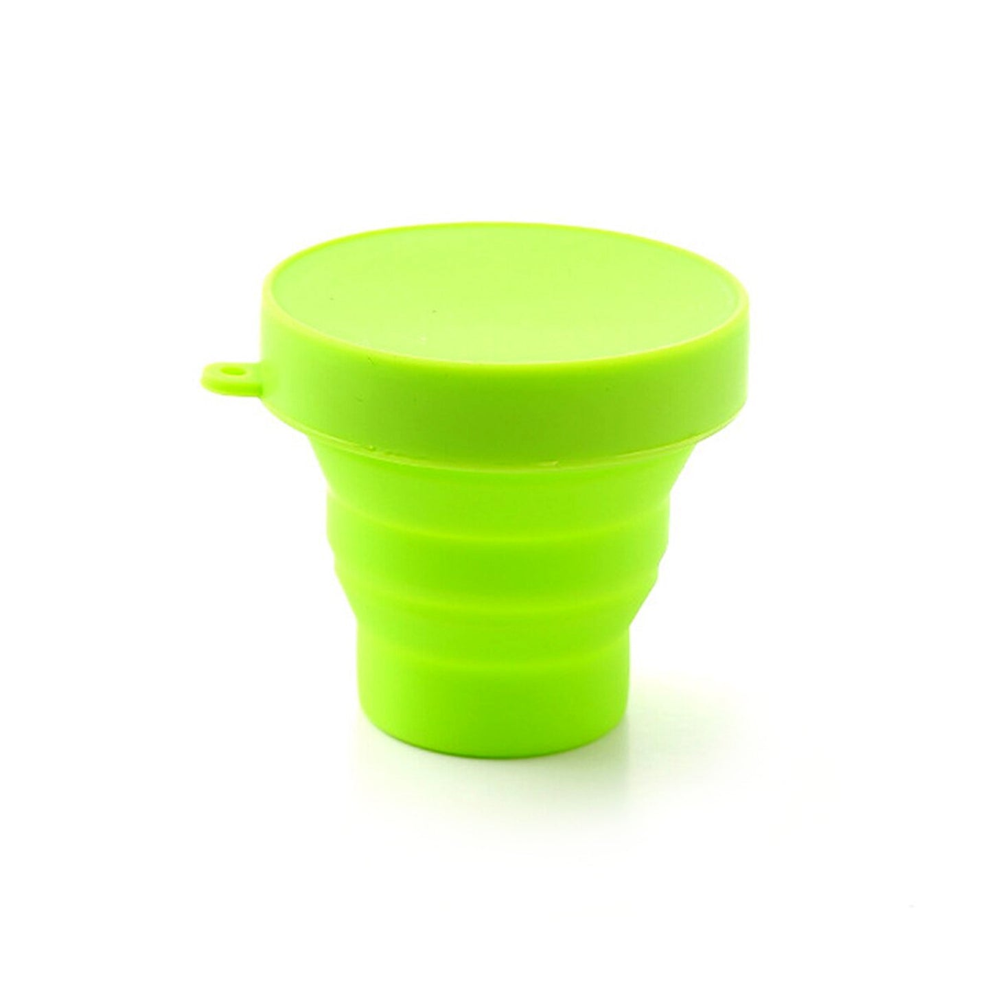 Round Silicone Foldable Travel Mug – Lightweight & Collapsible for On-the-Go Use